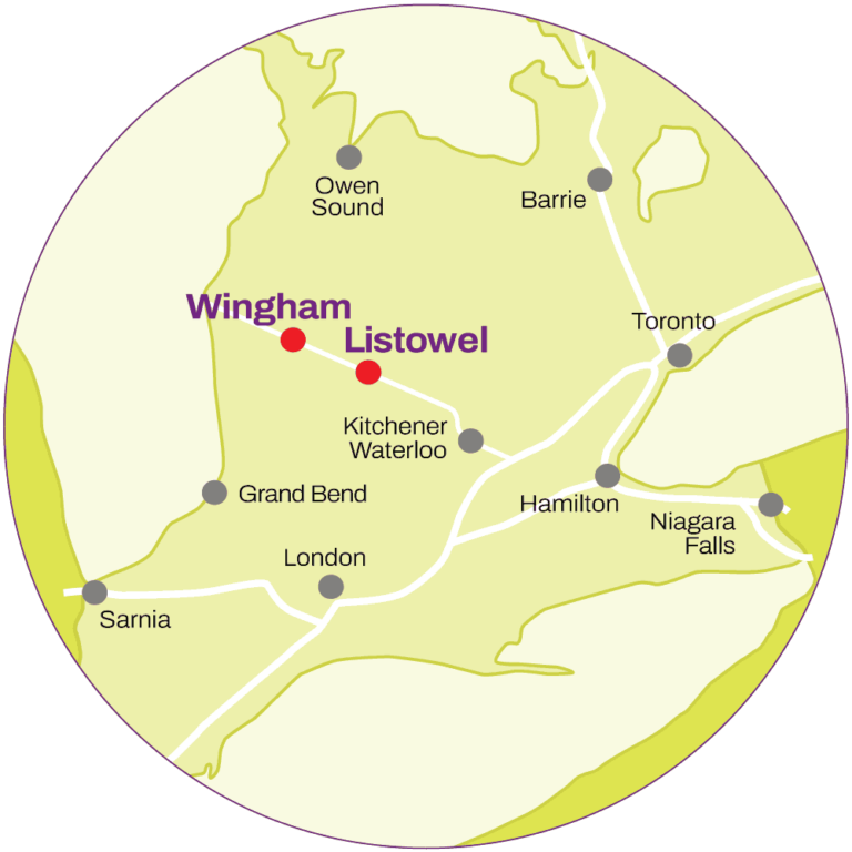 Listowel Wingham map
